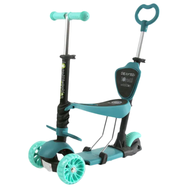 Trotinetă pentru copii cu trei roți Lorelli Draxter Plus (10390140020) 20 kg/ Mint photo 1