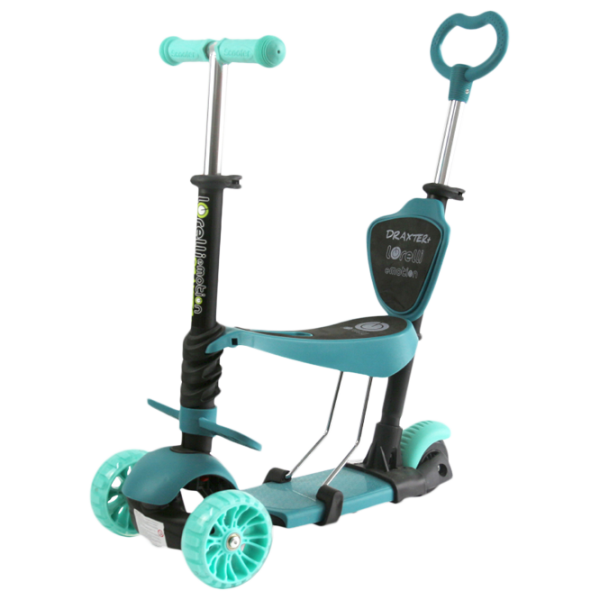 Trotinetă pentru copii cu trei roți Lorelli Draxter Plus (10390140020) 20 kg/ Mint photo 1