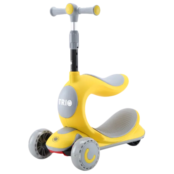 Trotinetă pentru copii cu trei roți Lorelli Trio (10390150004) 50 kg/ Yellow photo 1