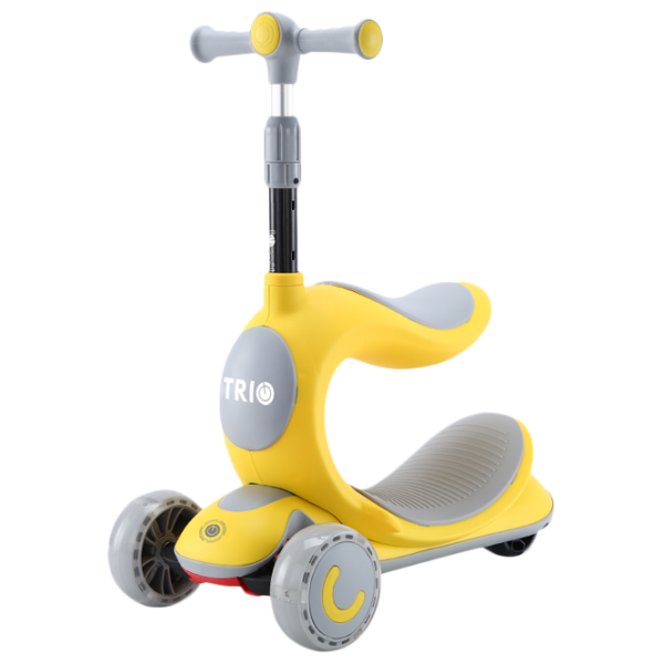 Trotinetă pentru copii cu trei roți Lorelli Trio (10390150004) 50 kg/ Yellow photo 1