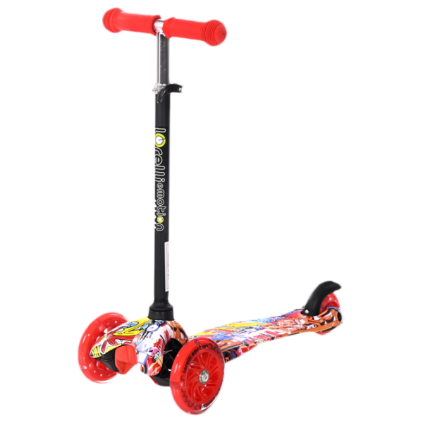 Trotinetă pentru copii cu trei roți Lorelli Mini (10390010002) 20 kg/ Multicolor photo 1