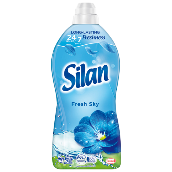 Кондиционер для белья Silan Fresh Sky 1672 мл Количество стирок: 76 photo 1
