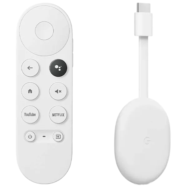 TV приставка Google Chromecast с Google ТВ 4К HDMI/ Snow photo 1