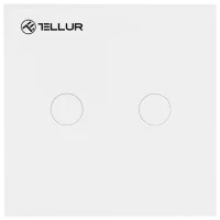 Intrerupator inteligent Tellur WiFi Switch 2 Ports White