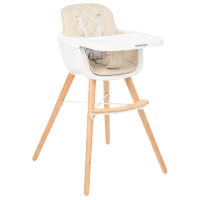 Scaun de masă Kikka Boo Woody (31004010081) Crescător/ 6 luni / Beige 