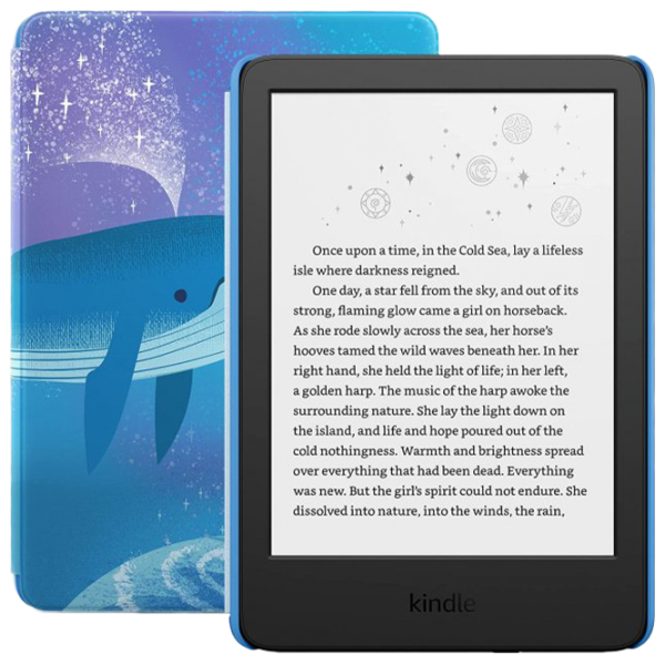 Carte electronică Kindle Paperwhite Kids (11th Generation) 6.8" / E-Ink Carta / 16 GB / Space Whale photo 1