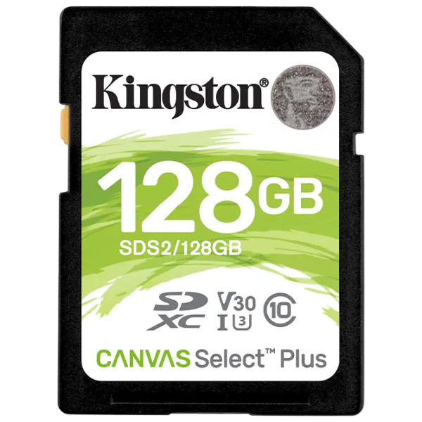 Memory Card Kingston Canvas Select Plus U3 SDS2 128 ГБ SD/ UHS-I (U3) photo 1