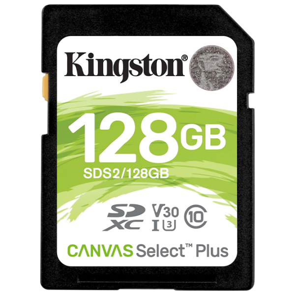 Memory Card Kingston Canvas Select Plus U3 SDS2 128 ГБ SD/ UHS-I (U3) photo 1