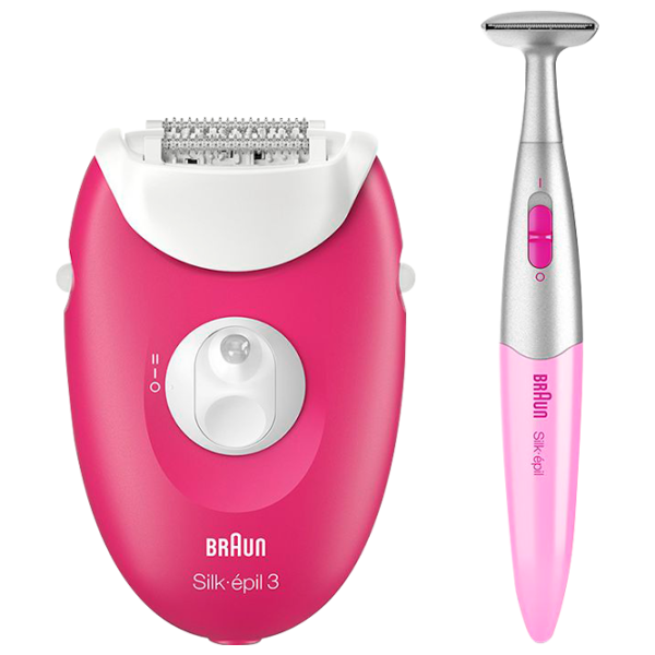 Эпилятор Braun SE3420 Сухая/ Белый Розовый photo 1