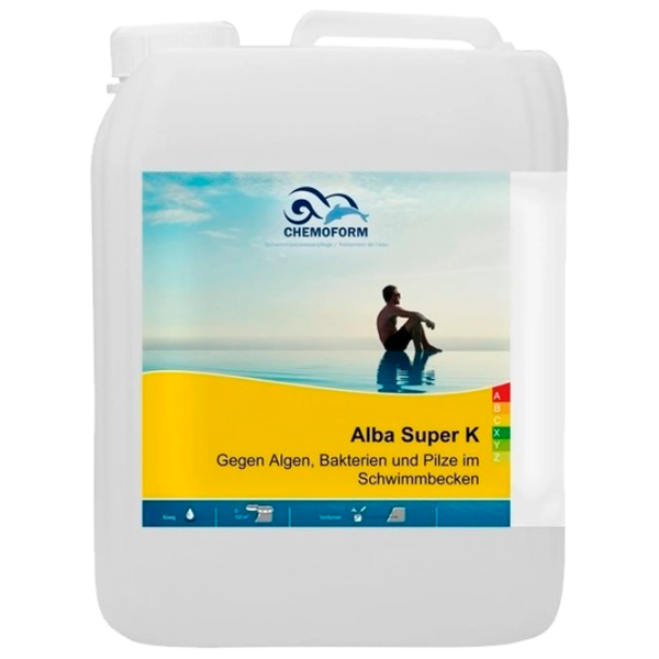 Soluție Chemoform Algicid Alba Super K lichid/ Pentru alge, bacterii și ciuperci/ 5 l photo 1