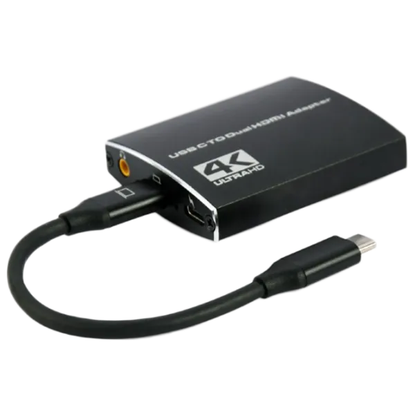 Adapter Cablexpert A-CM-HDMIF2-01 USB Type-C/ Black photo 1 Adapter Cablexpert A-CM-HDMIF2-01 USB Type-C/ Black photo 1