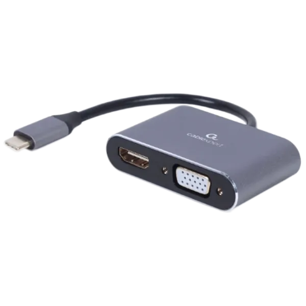 Адаптер Cablexpert A-USB3C-HDMIVGA-01 USB Type-C/ Grey photo 1 Адаптер Cablexpert A-USB3C-HDMIVGA-01 USB Type-C/ Grey photo 1