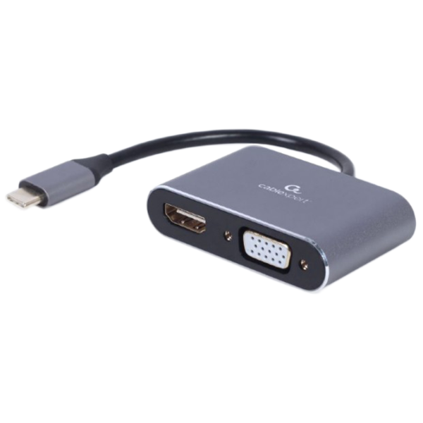 Адаптер Cablexpert A-USB3C-HDMIVGA-01 USB Type-C/ Grey photo 1 Адаптер Cablexpert A-USB3C-HDMIVGA-01 USB Type-C/ Grey photo 1