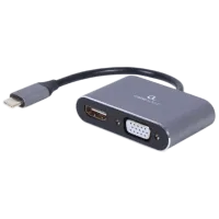 Adapter Cablexpert A-USB3C-HDMIVGA-01 USB Type-C/ Grey
