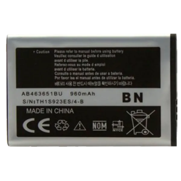 Аккумулятор для телефона Samsung S3650/ S5610 A Class Li-Ion/ 960 мАч photo 1