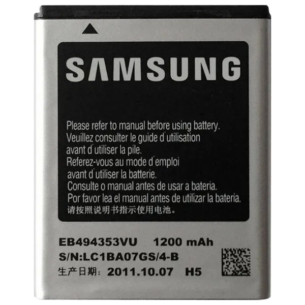 Аккумулятор для телефона Samsung S5250 A Class Li-Ion/ 1200 мАч photo 1 Аккумулятор для телефона Samsung S5250 A Class Li-Ion/ 1200 мАч photo 1