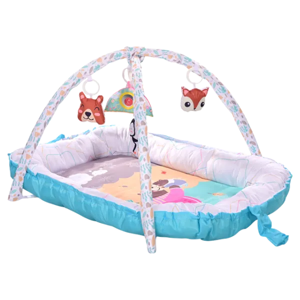 Covoraş pentru joc Lorelli Playmat Baby Nest (10300450001) 0+/ Transformer/ Blue photo 1