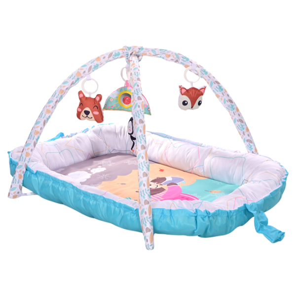 Covoraş pentru joc Lorelli Playmat Baby Nest (10300450001) 0+/ Transformer/ Blue photo 1