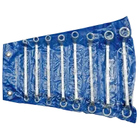 Набор кольцевых ключей-изогнутые Toya TOY52580 Количество в наборе: 8 шт.