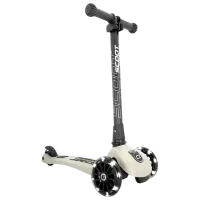Детский трёхколёсный самокат Scoot and Ride Highway Kick 3 Led (96344) 50 кг/ Бежевый
