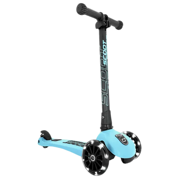 Детский трёхколёсный самокат Scoot and Ride Highway Kick 3 Led (96356) 50 кг/ Синий photo 1