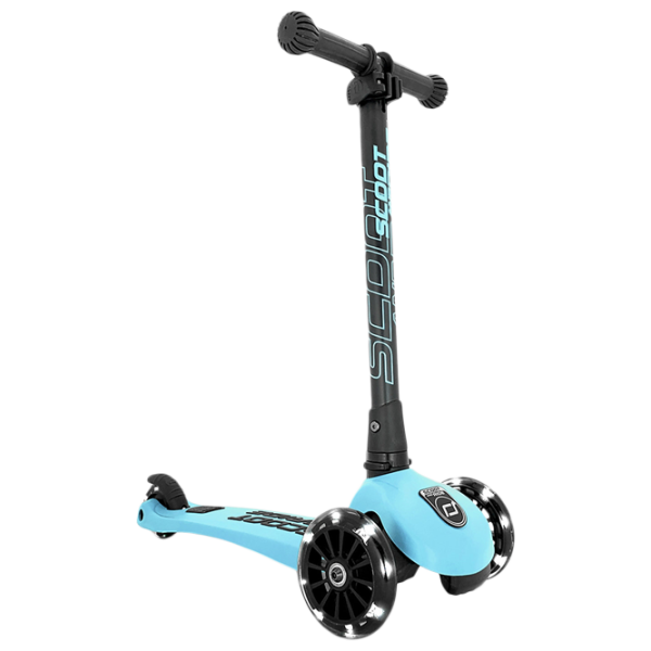 Детский трёхколёсный самокат Scoot and Ride Highway Kick 3 Led (96356) 50 кг/ Синий photo 1