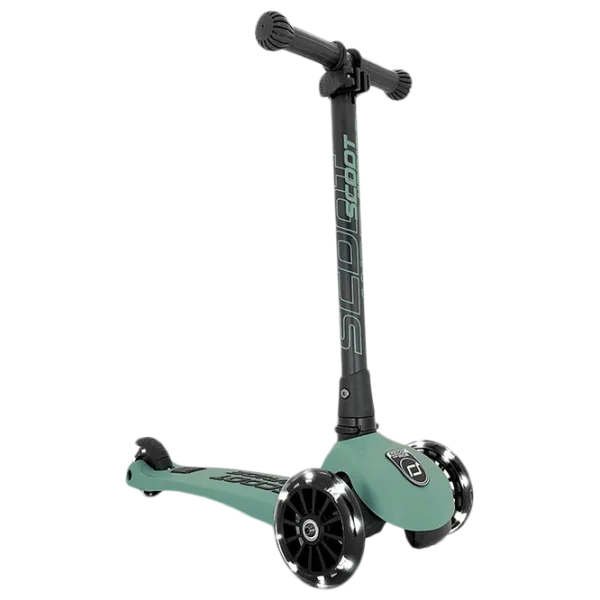 Детский трёхколёсный самокат Scoot and Ride Highway Kick 3 Led (96345) 50 кг/ Зелёный photo 1