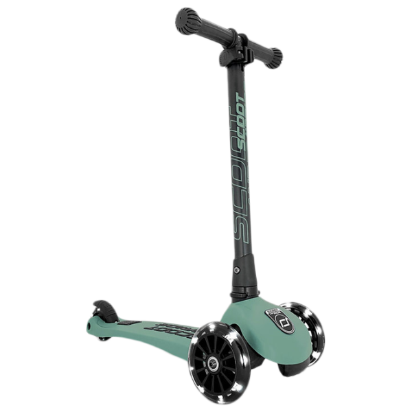 Детский трёхколёсный самокат Scoot and Ride Highway Kick 3 Led (96345) 50 кг/ Зелёный photo 1