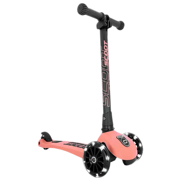Детский трёхколёсный самокат Scoot and Ride Highway Kick 3 Led (96357) 50 кг/ Розовый photo 1