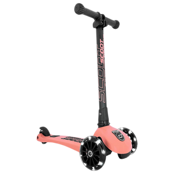 Детский трёхколёсный самокат Scoot and Ride Highway Kick 3 Led (96357) 50 кг/ Розовый photo 1
