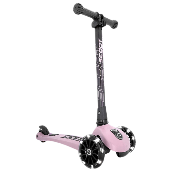 Детский трёхколёсный самокат Scoot and Ride Highway Kick 3 Led (96346) 50 кг/ Розовый photo 1