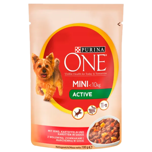 Корм для собак влажный Purina One 7304 0.1 кг/ Говядина, картофель photo 1