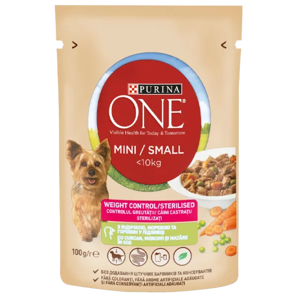 Hrană pentru câini umedă Purina One 7308 0.1 kg / Morcov photo 1