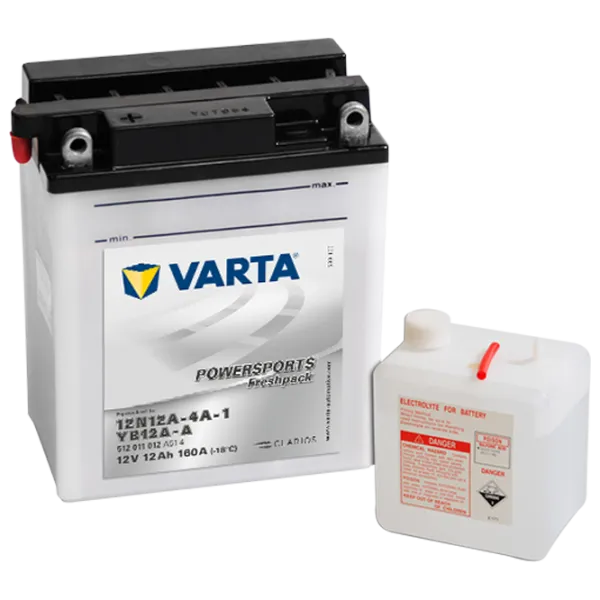 Вспомогательный аккумулятор Varta YB12A-A 160A photo 1