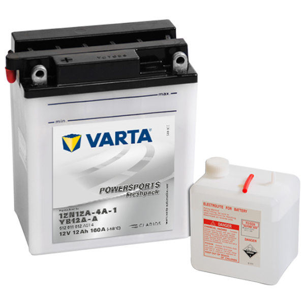 Вспомогательный аккумулятор Varta YB12A-A 160A photo 1