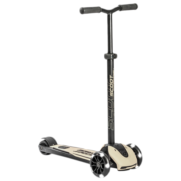 Детский трёхколёсный самокат Scoot and Ride Highway Kick 5 Led (96440) 80 кг/ Бежевый photo 1