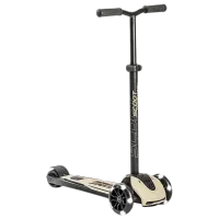 Trotinetă pentru copii cu trei roți Scoot and Ride Highway Kick 5 Led (96440) 80 kg/ Beige