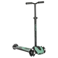 Trotinetă pentru copii cu trei roți Scoot and Ride Highway Kick 5 Led (96438) 80 kg/ Green