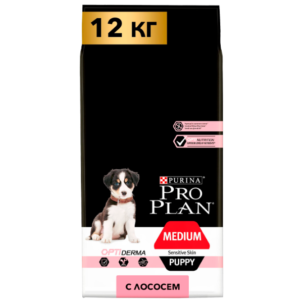 Корм для собак сухой Purina Pro Plan Optiderma 7324 12 кг/ Лосось photo 1