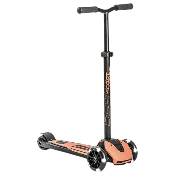 Детский трёхколёсный самокат Scoot and Ride Highway Kick 5 Led (96436) 80 кг/ Оранжевый photo 1