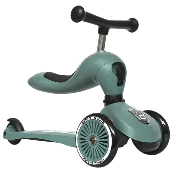 Детский трёхколёсный самокат Scoot and Ride Highway Kick 1 (96069) 50 кг/ Зелёный photo 1