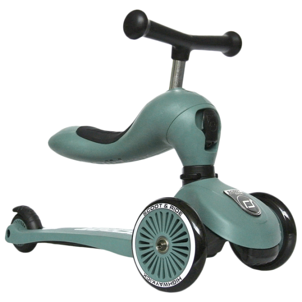 Детский трёхколёсный самокат Scoot and Ride Highway Kick 1 (96069) 50 кг/ Зелёный photo 1