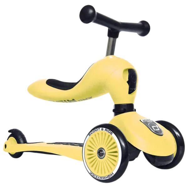 Детский трёхколёсный самокат Scoot and Ride Highway Kick 1 (96354) 50 кг/ Желтый photo 1
