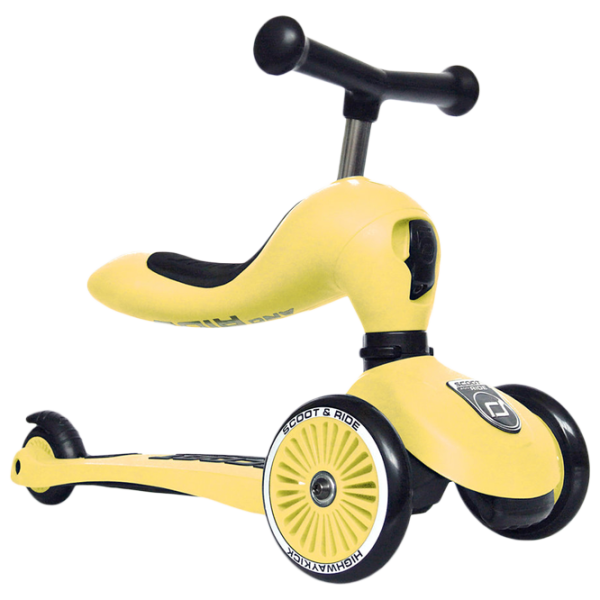 Детский трёхколёсный самокат Scoot and Ride Highway Kick 1 (96354) 50 кг/ Желтый photo 1