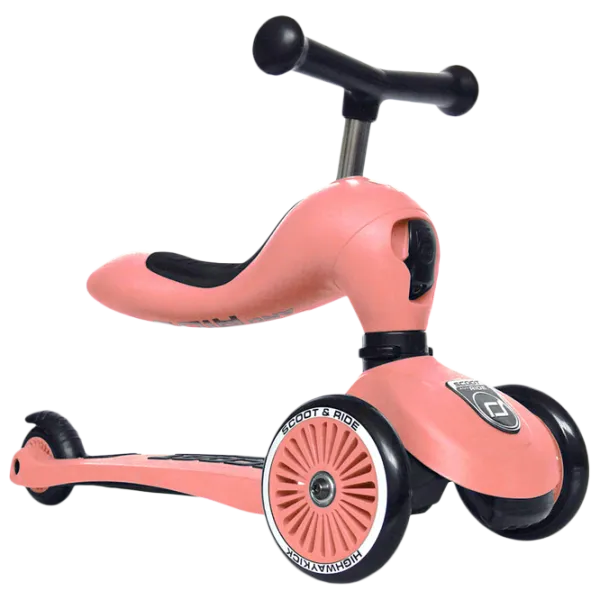 Детский трёхколёсный самокат Scoot and Ride Highway Kick 1 (96353) 50 кг/ Розовый photo 1