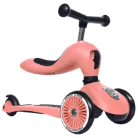 Trotinetă pentru copii cu trei roți Scoot and Ride Highway Kick 1 (96353) 50 kg/ Pink