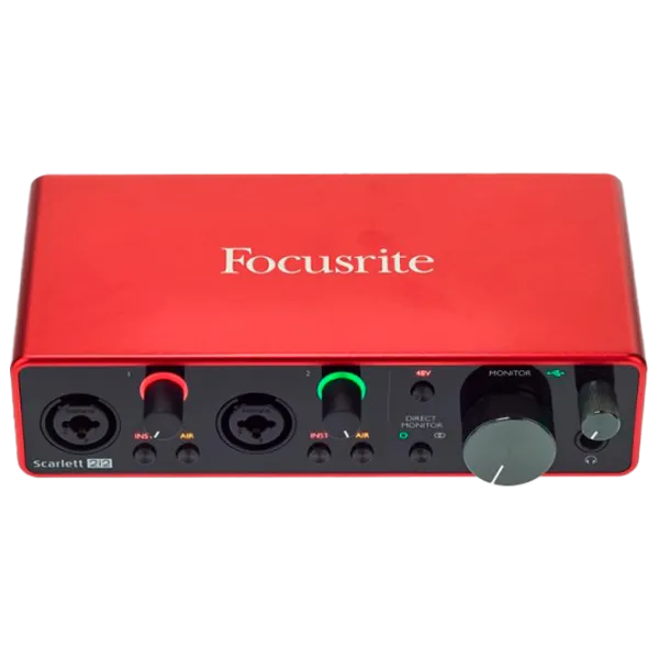 Аудио интерфейс Focusrite Scarlett 2i2 3rd Gen 192 кГц/ 20 Гц - 20 кГц/ Красный photo 1