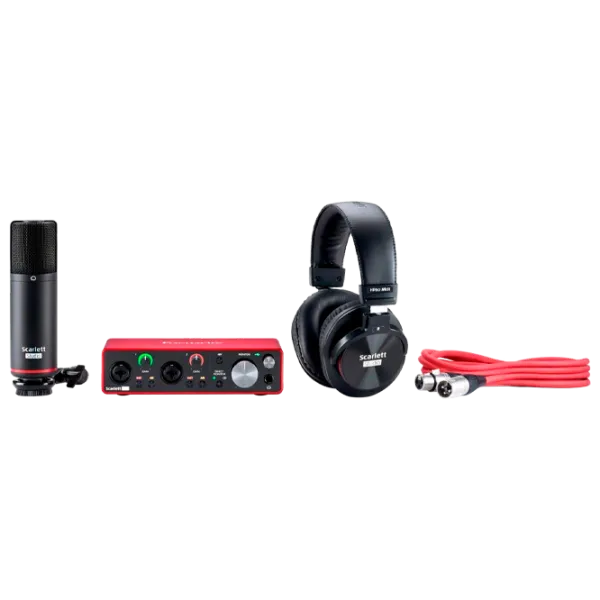 Аудио интерфейс Focusrite Scarlett 2i2 3rd Gen Studio 192 кГц/ 20 Гц - 20 кГц/ Красный photo 1