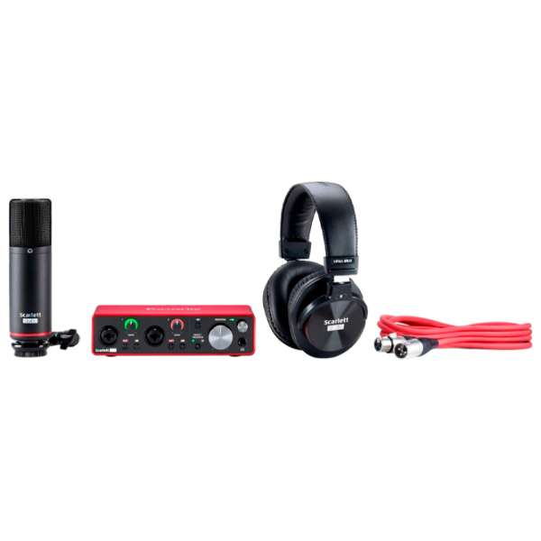 Аудио интерфейс Focusrite Scarlett 2i2 3rd Gen Studio 192 кГц/ 20 Гц - 20 кГц/ Красный photo 1