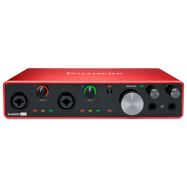 Аудио интерфейс Focusrite Scarlett 8i6 3rd Gen 192 кГц/ 20 Гц - 20 кГц/ Красный photo 1